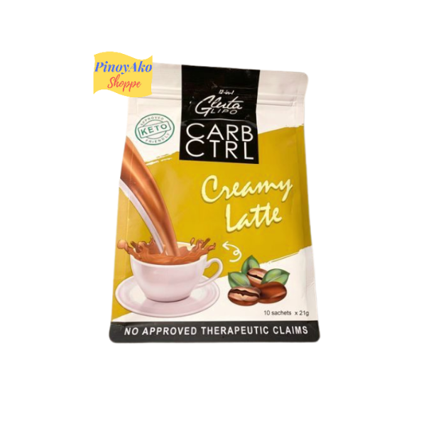 SALE! 12 in 1 Glutalipo CARB CTRL Creamy Latte -10 Sachets x 21g EXP DEC2024