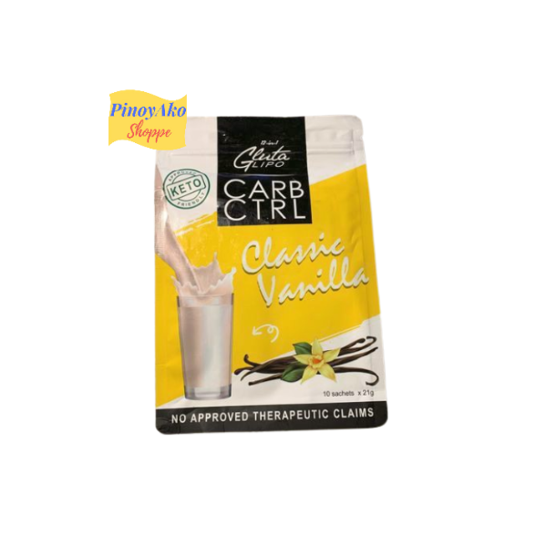 SALE! 12 in 1 Glutalipo CARB CTRL Classic Vanilla -10 Sachets x 21g EXP DEC2024