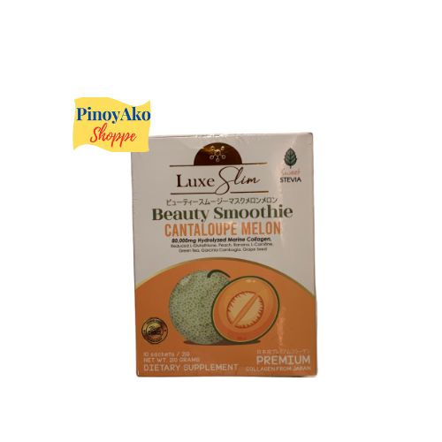 Luxe Slim Beauty Smoothie Cantaloupe Melon. 10 sachets