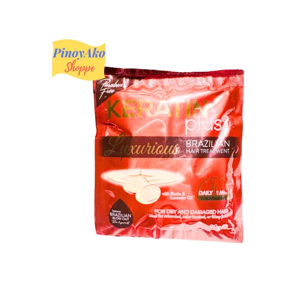 KERATIN Plus Luxurious Brazilian Hair Treatment 12 sachets