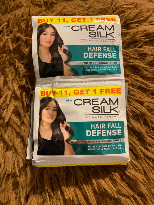 Cream Silk Conditioner Hair Fall Defense. 12 sachets.